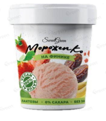 Десерт sweetgreen «Мороженко Клубника-Банан»,100г