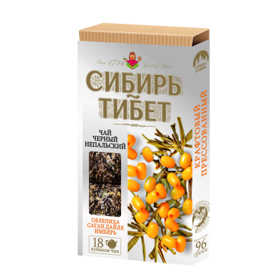 Чайно-растительный напиток "Сибирь-Тибет"  облепиха, саган дайля, сафора японская, (плитка 96 г)..