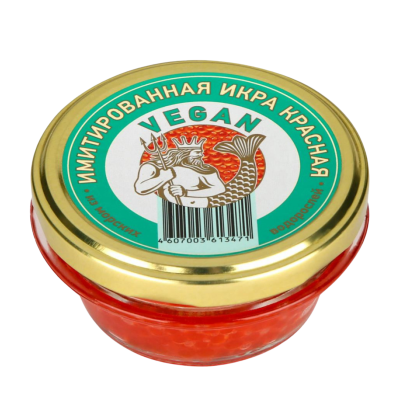 Имитированная икра  красная "Vegan"   100 гр.