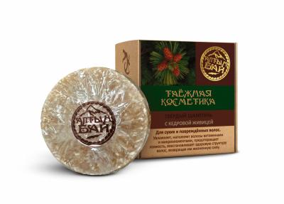 Твердый шампунь «с кедровой живицей» 60г, Алтын Бай