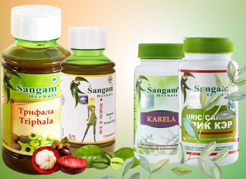 Запуск акции на товары Sangam Herbals