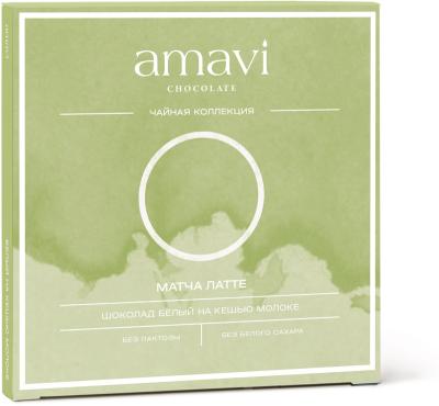 Шоколад Amavi «Белый на кешью молоке МАТЧАЛАТТЕ» 50 г