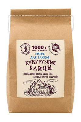 Смесь мучная безглютеновая "Кукурузные блины" 1 кг "Чудесница"