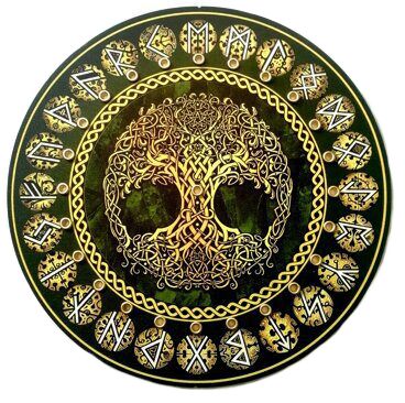 доск8 Магический алтарь для свечей "Древо жизни", d=27 см, ХДФ