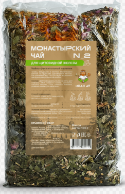 Фиточай  "Монастырский" №2 для щитовидной железы 100 гр. РФ