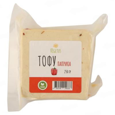 Пищевой соевый продукт "Тофу с паприкой" VEGETUS  250 гр. РФ