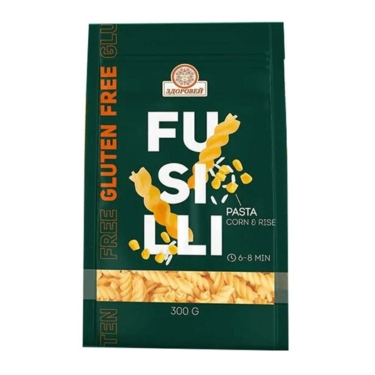 Макаронные Спиральки FUSILLI кукурузно-рисовые 300гр.