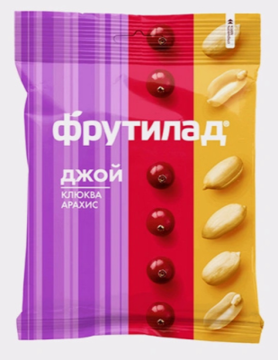 Смесь фруктовая клюква, арахис "Джой", 50 гр.