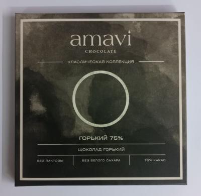 Шоколад Amavi «Горький 75%» 50 г