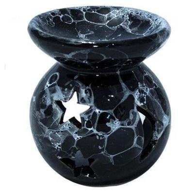 15994 - Мраморное небо, аромалампа, чёрный, 8 см