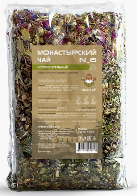 Фиточай  "Монастырский" №6 успокоительный 100 гр. РФ