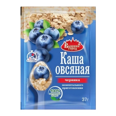 Каша овсяная с черникой  "Вышний город" 37гр.
