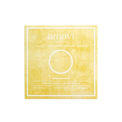 Шоколад Amavi «Белый на кешью молоке КРЕМ- БРЮЛЕ» 50 г