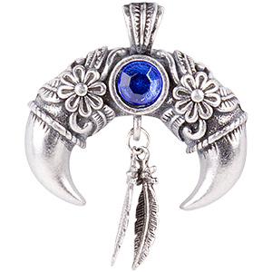 Амулет TOTEM 40 "Рога буйвола" ,металлический