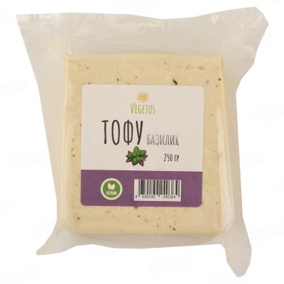 Пищевой соевый продукт "Тофу с базиликом" VEGETUS  250 гр. РФ