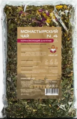 Фиточай  "Монастырский" №4 нормализирующий давление 100 гр. РФ