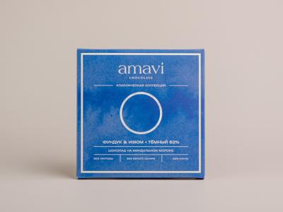 Шоколад Amavi «На ма дальном молоке ФУНДУК & ИЗЮМ ТЕМНЫЙ» 50 г