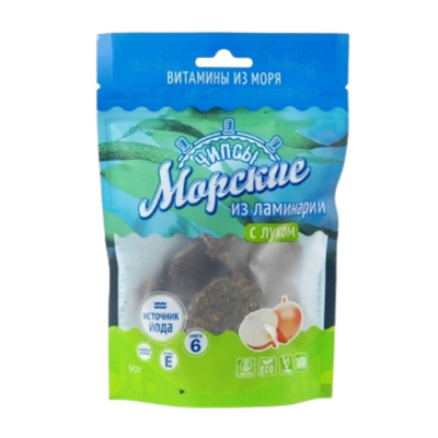 Морские чипсы из ламинарии с луком 90 гр.