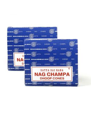 Благовония в конусах  Nag Champa НАГ ЧАМПА SATYA 12шт