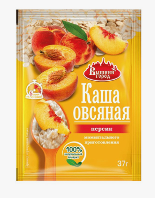Каша овсяная с персиком "Вышний город" 37 гр. Каша овсяная с персиком "Вышний город" 37 гр.