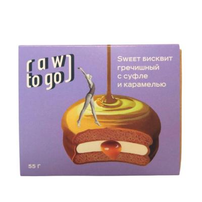 "Sweet" бисквит гречишный с суфле и карамелью 55 гр.