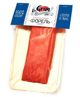 Продукт растительный Филе "Альтернативная "Форель" Dr. Grün 200 гр.