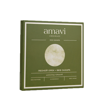 Шоколад Amavi «Горький 85% Лесной орех» 50 г