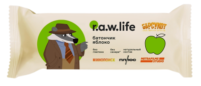 Батончик злаковый "Яблоко" R.A.W. Life для детей с 3-х летнего возраста 35гр.