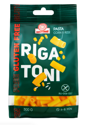 Макаронные Трубочки RIGATON кукурузно-рисовые 300гр.