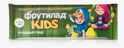 Фруктовый батончик грушевый "Фрутилад KIDS, грушевый град"  25 гр. Фруктовый батончик грушевый "Фрутилад KIDS, грушевый град"  25 гр.