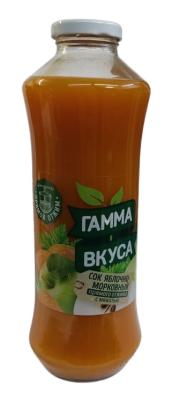 Сок яблочно-морковный прямого отжима с мякотью "Гамма вкуса" 730мл. РБ