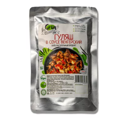 Продукт растительный "Гуляш в соусе "Венгерский" Dr. Grün  300гр. РФ  4673735964631