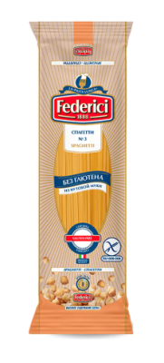 Federici изделия макаронные из нутовой муки №3, Спагетти без глютена  250гр.