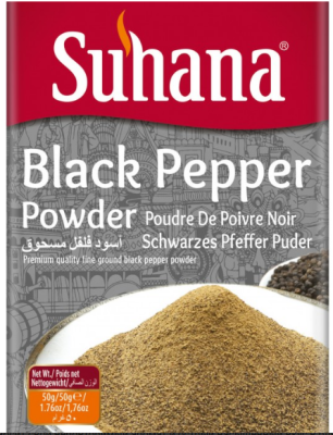 Перец Черный Молотый Black Pepper Powder  Suhana 50г Индия
