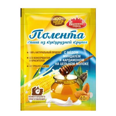 Каша из кукурузной крупы "Вышний город" Полента с мёдом, миндалем, кардамоном 40 гр.
