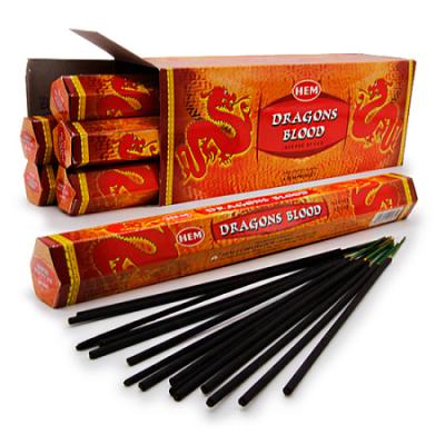 Благовония HEM "Dragon Blood" шестигранники, 20 гр.