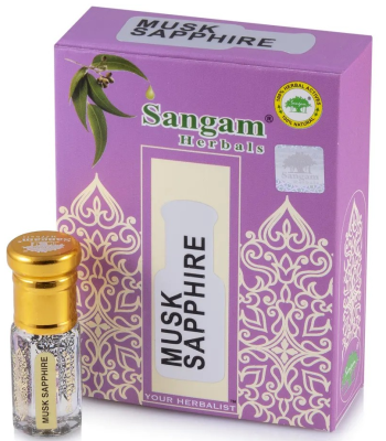 Духи масляные OMBRE Musk Sapphire ( Омбре Мускатный Сапфир ) 3 мл Индия Sangam Herbals