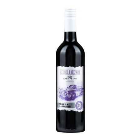 Вино виноградное "CABERNET-SAUVIGNON" безалкогольное красное п/сладкое 0.75 л