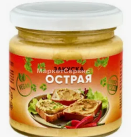Закуска из нута стериализованная ОСТРАЯ  180гр.