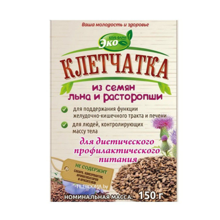 Клетчатка из семян льна и расторопши "Фарм Эко"  150 гр.
