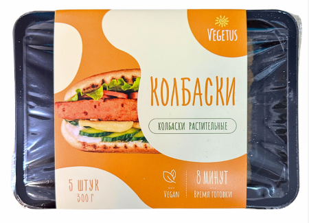 П/ф  раст происх. Колбаски со вкус цыпленка  300г. зам. Vegetus