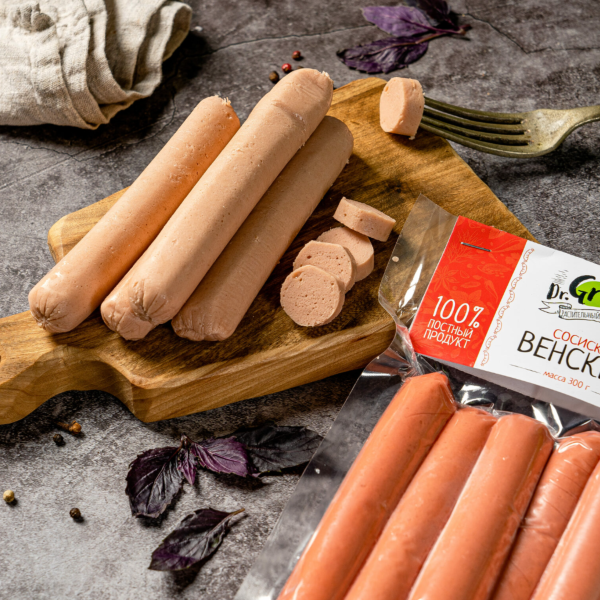 Продукт растительный Сосиски "Венские" Dr. Grün 300 гр.