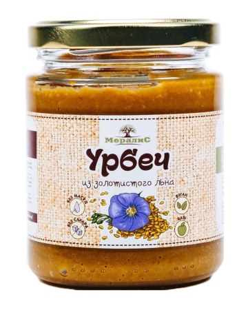 Урбеч из золотистого льна, "Мералис" 230 гр. РФ