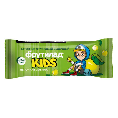 Фруктовый батончик яблочный  "Фрутилад KIDS яблочная лавина"  25 гр.