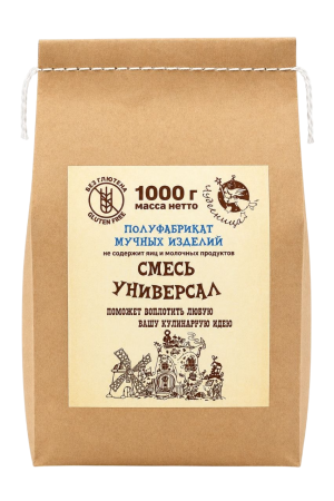 Смесь  для выпечки безглютеновая "Универсал" 1 кг "Чудесница"