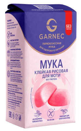 Мука рисовая клейкая для моти без глютена "Гарнец", 400 гр.