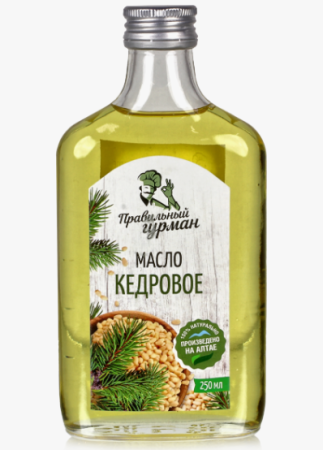 Масло Кедровое "Правильный гурман", 250 мл.