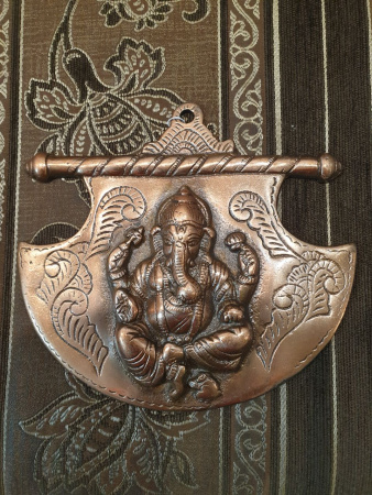 L111 Панно Ганеш 19,5см, силумин