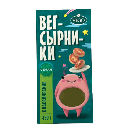 Полуфабрикаты растительные замороженные "Сырники Классические" "Vego" 430 гр.