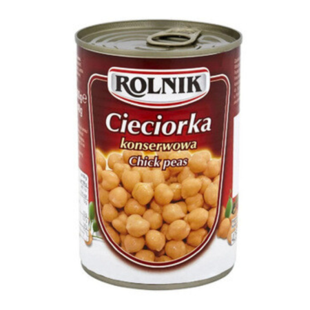 Нут стерилизованный 400/240г. Rolnik